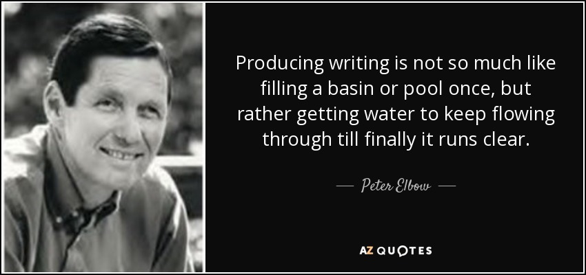 peter elbow quote
